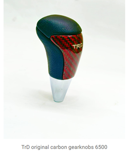30a trd carbon gearknob red
